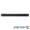 Horizontal cable brush management panel 1U 19", metal, black (RAL 9005) (DN-97661)