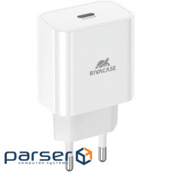 Зарядное устройство RIVACASE Rivapower PS4101 W00 1xUSB-C, PD3.0, QC3.0, 20W Wh (PS4101 W00 (White))