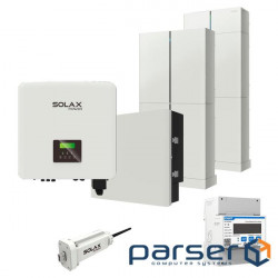 Solax 6.4 kit: 15 kW three-phase hybrid inverter, with 12.4 kWh battery (21331)