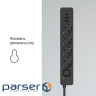 Мережевий фільтр COLORWAY CW-CHE435PDB Black, 4 розетки, 1xUSB-C, 2xUSB, 5м 