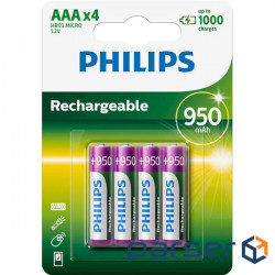 Аккумулятор PHILIPS MultiLife AAA 950mAh 4шт/уп (R3/AAA MULTILIFE 950/B4)