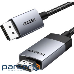 Кабель мультимедійний DisplayPort M to HDMI M 1.0m V2.0 4K60Hz DP119 black Ugreen (15773)