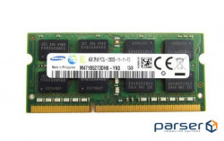 Оперативна пам'ять Samsung SODIMM DDR3L-1600 4GB PC3L-12800S (M471B5273DH0-YK0)