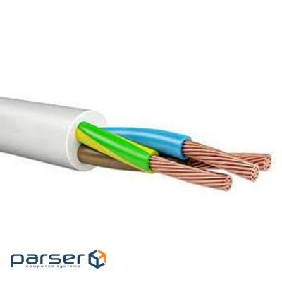 Кабель силовий ЗЗКМ 3х2.5 кв.мм гнучкий, 100м (ПВС 3x2,5 ECG)