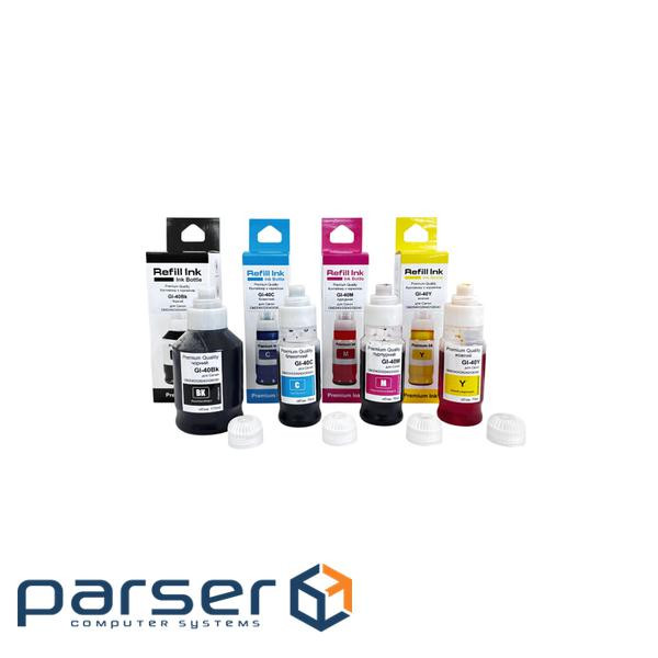 Чорнило Premium Quality Canon GI-40 SET B170ml, C/M/Y 70ml (70264941)