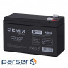 Аккумуляторная батарея GEMIX GB1207 Black (12В, 7Ач)