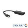Конвертер Type-C (тато) на HDMI(мама) 10cm, Black, 4K/2K, Пакет (YT-C-Type-C(M) / HDMI(F)Bk)