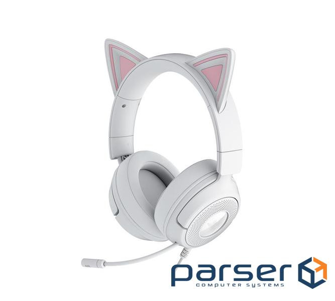 Гарнітура Razer Kraken Kitty V3 X, mini-jack, 1.3м, білий (RZ04-05350300-R3M1)