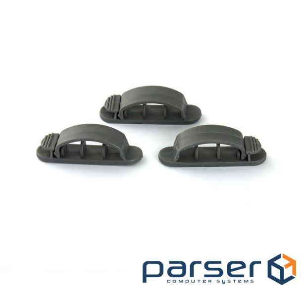 Держатель для кабелю Piko CC-912 3 pcs gray color (1283126476877)