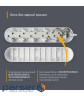 Подовжувач блоковий (PP) Electrum 5 розеток 3м з вимикачем та 2 Type-C + USB C-ES-1991