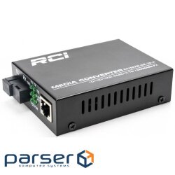 Медіаконвертер RCI RCI502W-GE-20-A 1G, SFP slot, RJ45, standart size metal case RCI RCI502W-GE-20-A 1G, SFP slot, RJ45, standart size metal case