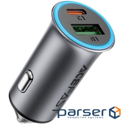 Автозарядка 2xUSB 95W (USB-C + USB-A) B16 Acefast (6974316284970)