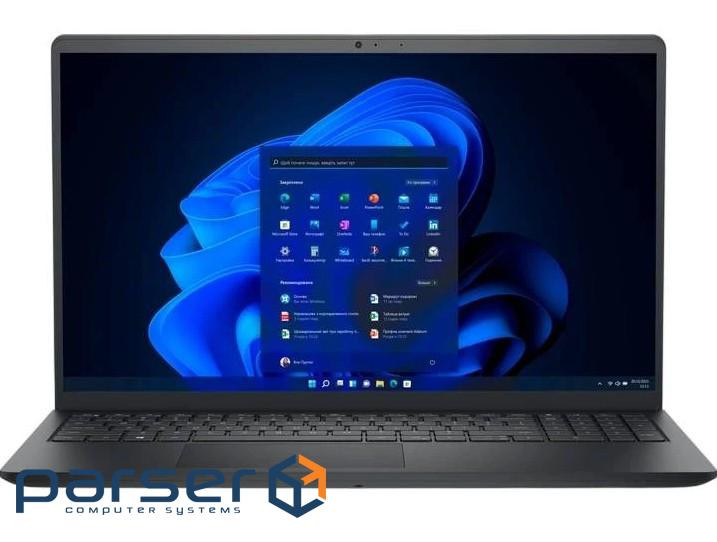 Ноутбук 15" Dell Pro 15 Essential (PV15250_RPLU_010_P_UBU) Carbon Black, 15.6" (1920x1080, IPS, 120H