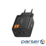 Зарядний пристрій Spigen 2xUSB-C PD 47W black (ACH09457)