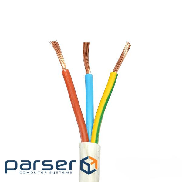 Кабель ПВС 3х1.0 мм2 багатожильний, ПВХ 