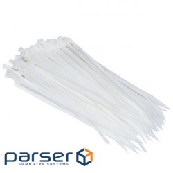 Стяжки для кабеля, 150 мм х 3,6 мм, 100 шт , White, Patron (PLA-3.6-150-WH)