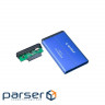 Карман зовнішній Gembird 2.5", USB3.0, blue (EE2-U3S-3-B)