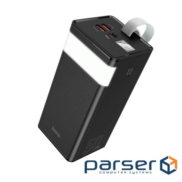 Батарея універсальна HOCO 50000mAh Powermaster PD/20W, QC/22.5W, Lamp, Black (J86A / 714738)