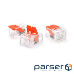 Push-in terminal block 2-wire WAGO K221-412 for junction boxes, 2-pin, transparent 