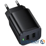 Зарядний пристрій BOROFONE BAS81A 2xUSB 10.5W black (6941991126628)