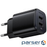 Зарядний пристрій BOROFONE BAS81A 2xUSB 10.5W black (6941991126628)