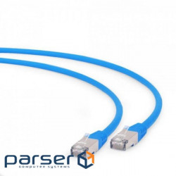 Patch cord 0.5m Cablexpert SFTP, Blue, 0.5 m, 6 cat. (PP6A-LSZHCU-B-0.5M)