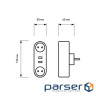 Мережевий розгалужувач EUROELECTRIC X2 16A 2xUSB Black з заземленням (EE-2/2USB-16A(black))