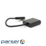 Конвертер HDMI (тато) на VGA (мама) 10cm, Black, 4K / 2K, Пакет Q250 (2777)