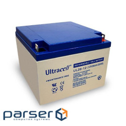 Акумуляторна батарея Ultracell UL26-12 AGM 12V 26 Ah (167x 175 x 125) White Q1 / 180