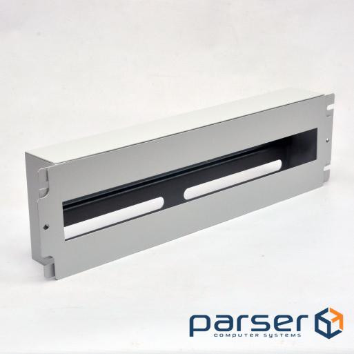 Панель 19 '' 3U с DIN-рейкой, для 24-х автоматических выключателей, серая (UA-ASU3UG)