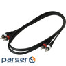 Інсертний кабель RockCable Patch Cable - 2 x RCA to 2 x RCA (1.5m) (RCL 20942 D4)