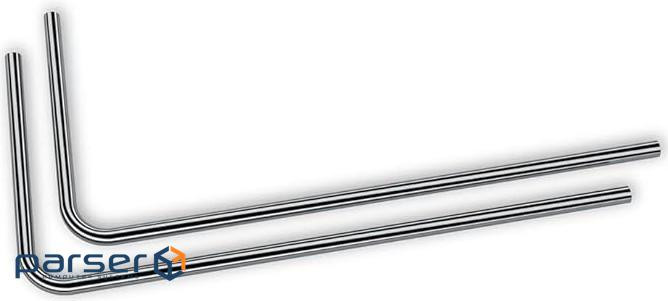 Трубка EKWB EK-Loop Metal Tube 16mm 0.8m Pre-Bent 90 - Black Nickel (2pcs) (3831109893951)