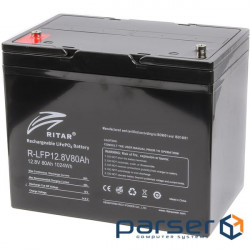 Акумуляторна батарея RITAR LiFePO4 R-LFP 12.8V 80Ah (12.8В, 80Агод ) (R-LFP12.8V80Ah)