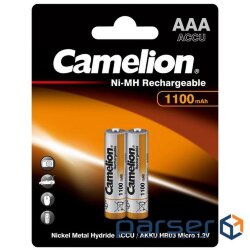 Battery Camelion AAA 1100mAh Ni-MH * 2 R03-2BL (NH-AAA1100BP2)
