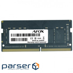 Пам'ять для ноутбуків AFOX 8 GB SO-DIMM DDR4 3200 MHz (AFSD48PH1P) AFOX 8 GB SO-DIMM DDR4 3200 MHz (AFSD48PH1P)