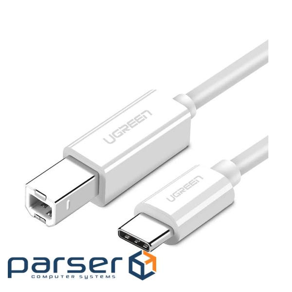 Кабель для принтера Ugreen USB-C 2.0 to BM 1.5m white (40417)