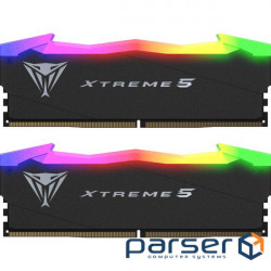 Модуль пам'яті PATRIOT Viper Xtreme 5 RGB Matte Black DDR5 7800Mhz 32GB Kit 2x16GB (PVXR532G78C38K)
