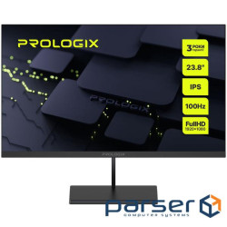 Монітор Prologix 23.8" PL2425HF IPS Black, 1920х1080 (100 Гц), 1 мс, 250 кд/м2, D-Sub, HDMI