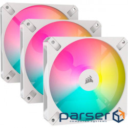 Комплект вентиляторів CORSAIR iCUE AR120 Digital RGB PWM White 3-Pack (CO-9050169-WW)