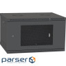 Шафа настінна Ipcom 6U, 600*600, перфоровані дверцята, RAL9005 (СН-6U-060х060-ДП) -9005)