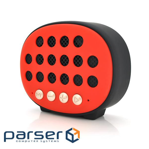 Колонка T9 Bluetooth 4.1 до 10m, 1х 3W, 4&Omega,, 600mAh, &ge,90dB, TF (YT-BTS-T9-03093 Red)