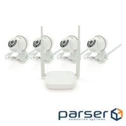 Комплект відеоспостереження WIFI-PTZ Outdoor 009-4-2MP Pipo (4 вуличні камери, кабелі, (Outdoor009) , (Outdoor009)