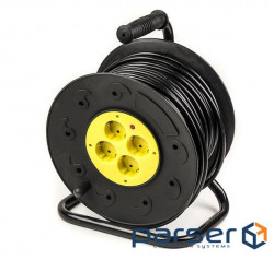 PowerPlant network extension cable on reel 50 m, 4 outlets (JY-2002/50) (PPRA10M500S4)