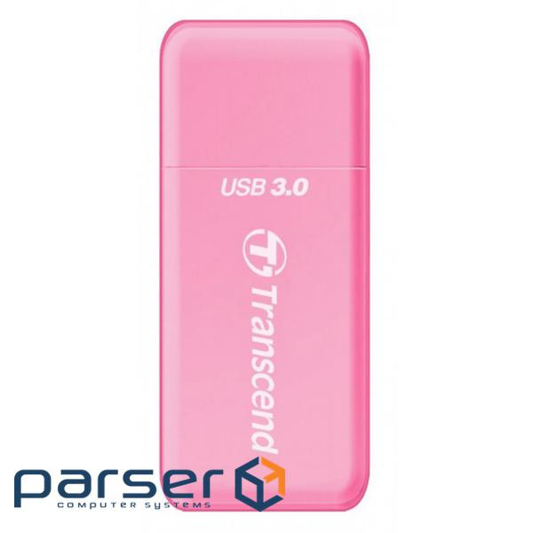 Зчитувач флеш-карт Transcend USB 3.0/3.1 Gen 1 Pink (TS-RDF5R)