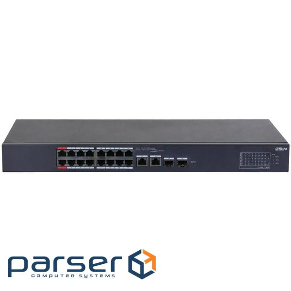 16-портовий керований з PoE Dahua DH-CS4218-16ET-190