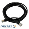 Патч-корд 0.25м UTP cat.5e, CCA, 24AWG, black GEAR (GPC-UTPCCARJ45-0.25B)