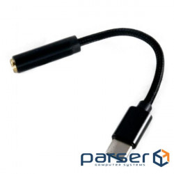 Перехідник Type-C to Audio 3.5mm (Plug-Socket) 0.12m Extradigital (KBA1760)