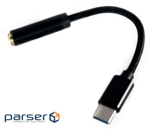 Перехідник Type-C to Audio 3.5mm (Plug-Socket) 0.12m Extradigital (KBA1760)