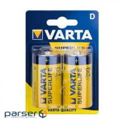 Батарейка Varta D Super Heavy Duty вугільно-цинкова * 2 (02020101412)