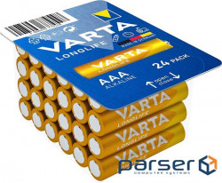 Батарейка VARTA LONGLIFE AAA BLI 24 ALKALINE (04103301124)